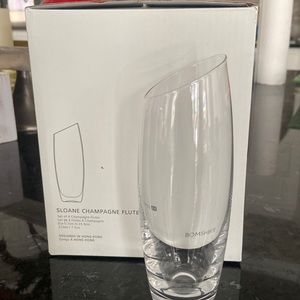 Bomshbee Sloan Champagne flutes.New in box